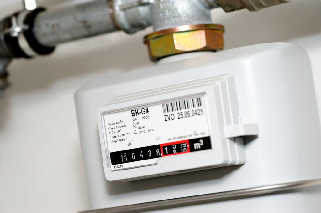 RWNK_Gaszähler RWNK_Nahaufnahme eines Gaszählers